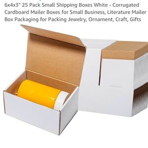 Small corrugated shipping boxes 6 x 4 x 3 Unopened pack of 25